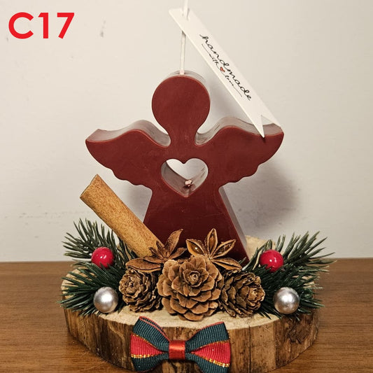 Aranjament de Craciun pentru masa, cu lumanare C17