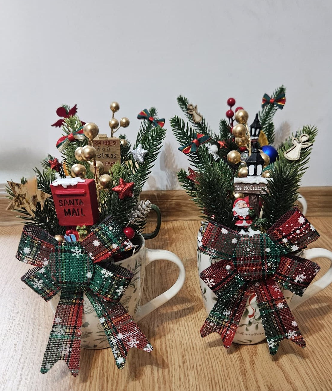 Aranjament Cana de Craciun cu Bomboane C14